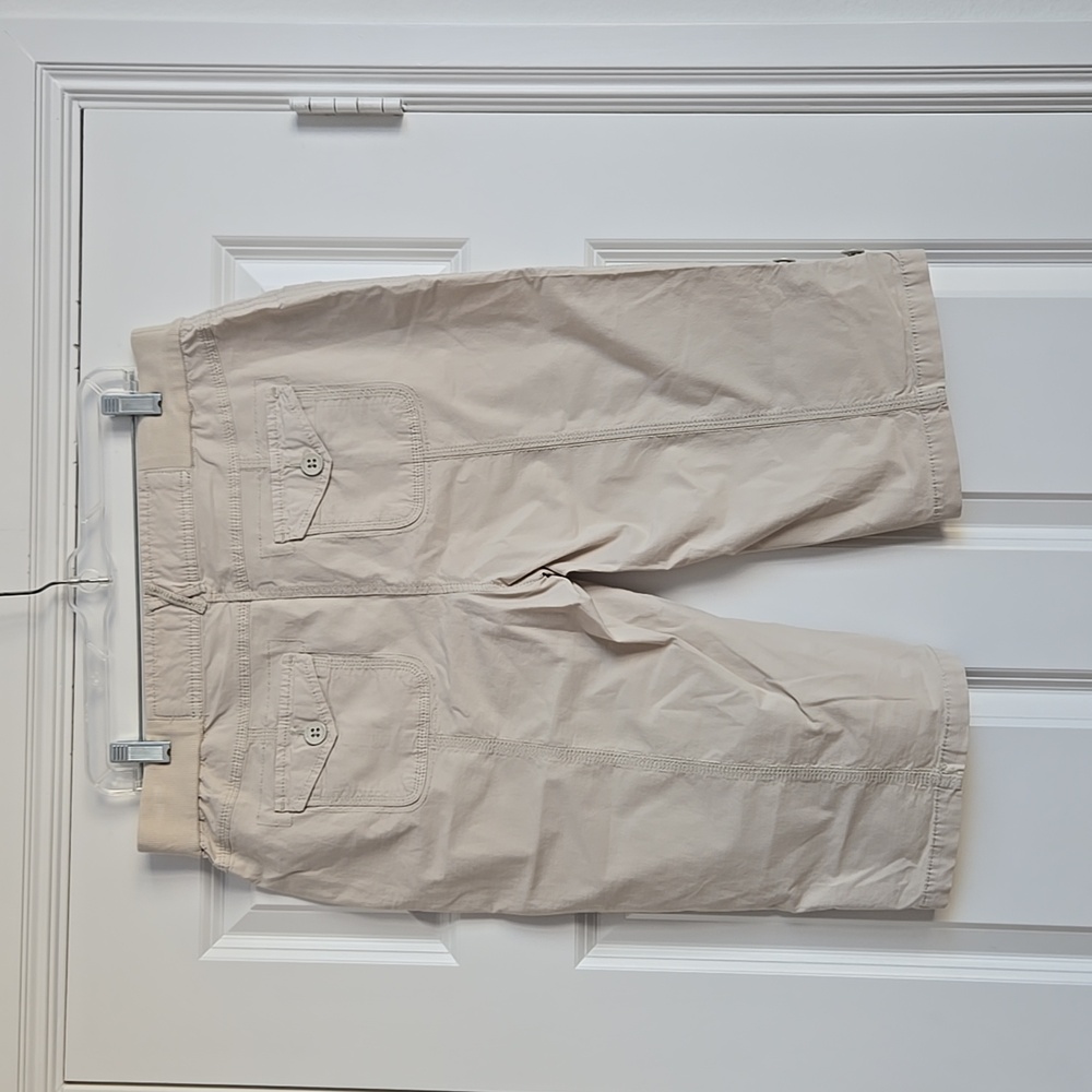 Chicos Tan Cargo Capri - Picture 9 of 9